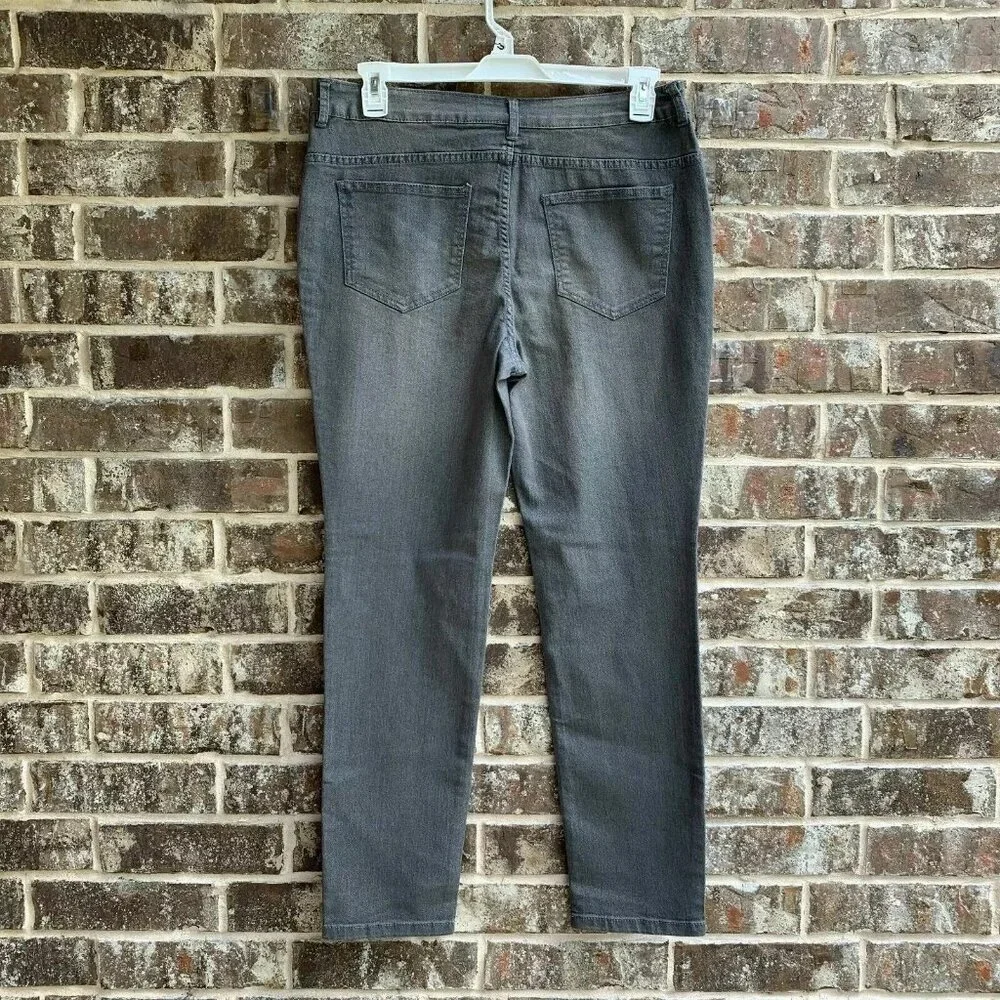 Route 66 Women's Starlight Colored Skinny Ankle Jeans Gray Size 31